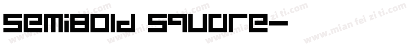 SemiBold Square字体转换